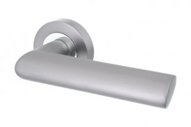 Door Handles Vision Designer Avior Lever on Round Rose Graphite & Polished Chrome 5202 17.76